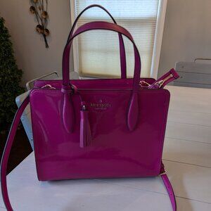 Kate Spade Rowe Medium Patent Top Zip Satchel